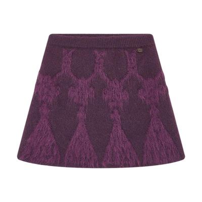 ELLE KIDS Girls' Festive Chinese Knot Jacquard Knit Skirt