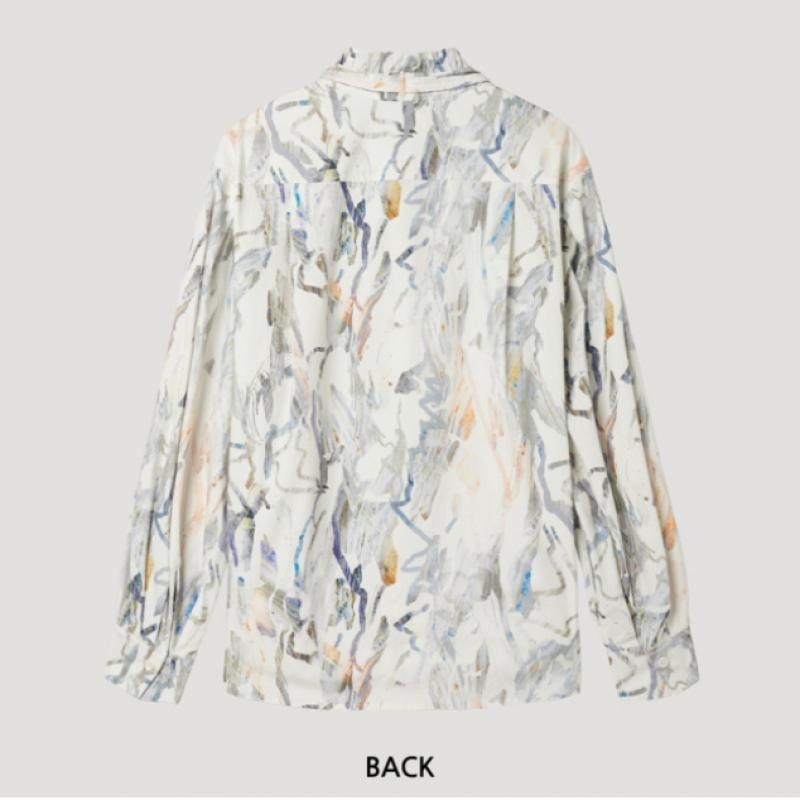 SHESMISS Frill Neck Tie Blouse Swwblp11050 Cr