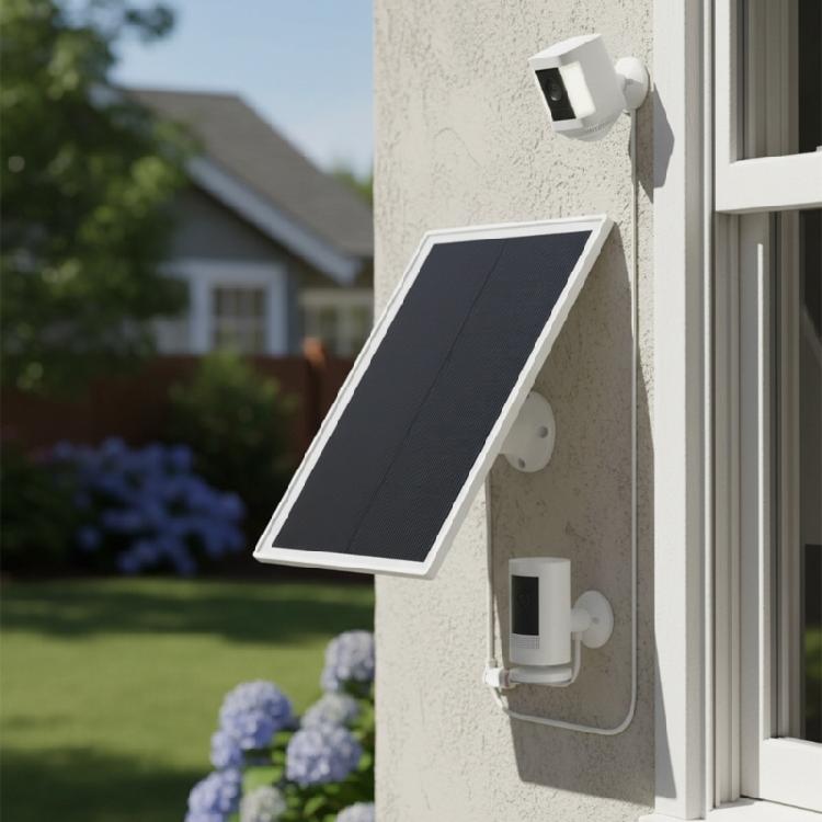6W 5V Shingled Solar Plate Replacement Waterproof Solar Charging Panel Equipment for Outdoor Security Cameras Enduring