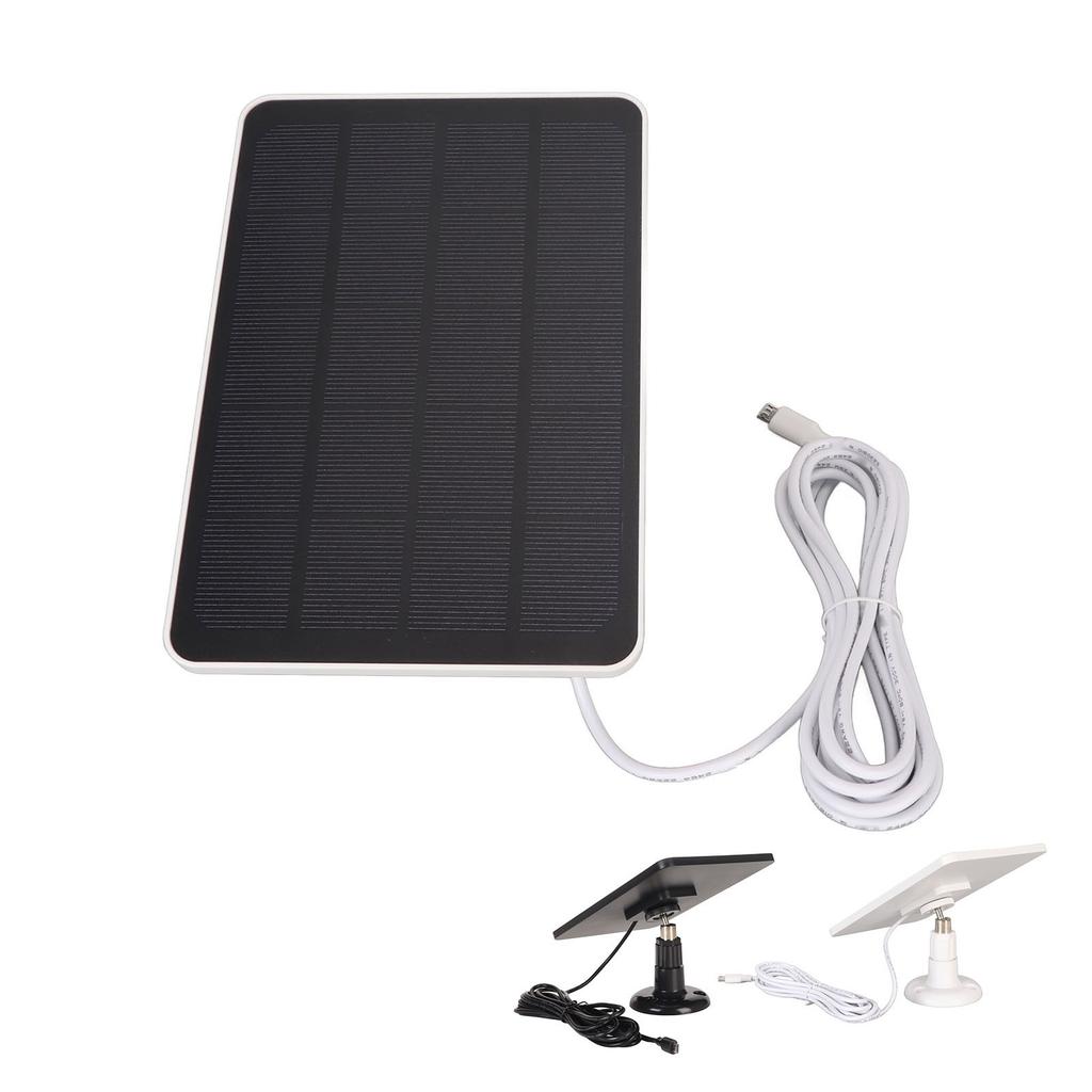 Kamera-Solarpanel, IP65, wasserdicht, Kamera-Ladegerät, 5 V, 4 W, hohe Effizienz für USB C