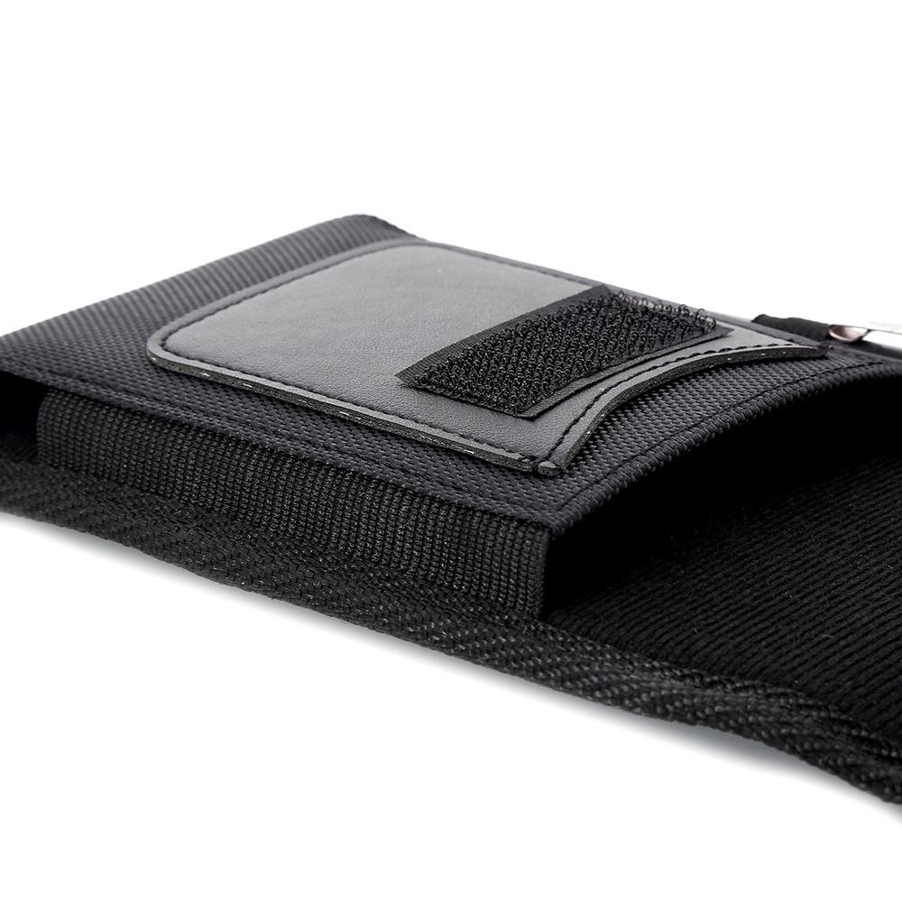 Men's Outdoor Phone Waist Pack: Oxford Nylon Vertical Belt Loop Coin Purse