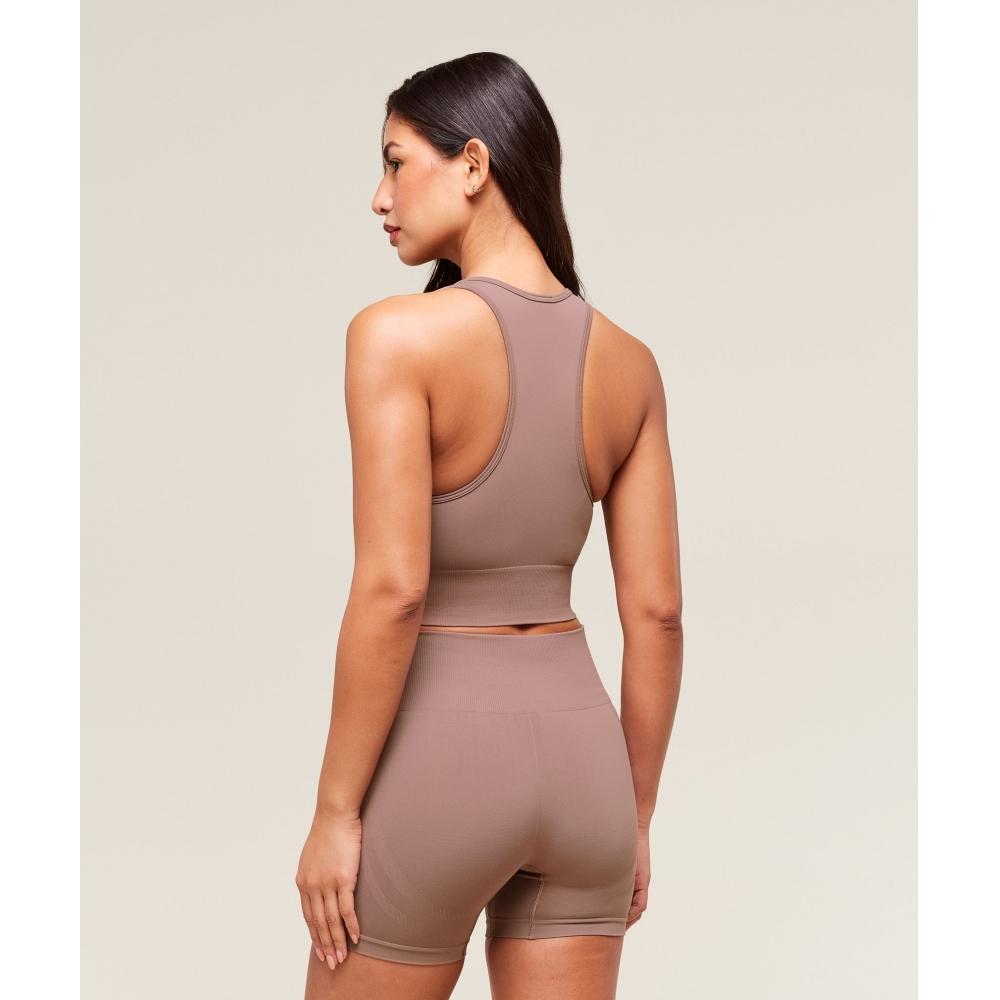 Gymshark Everyday Seamless Crop Tank Chestnut Pink B7a3h Kcpn