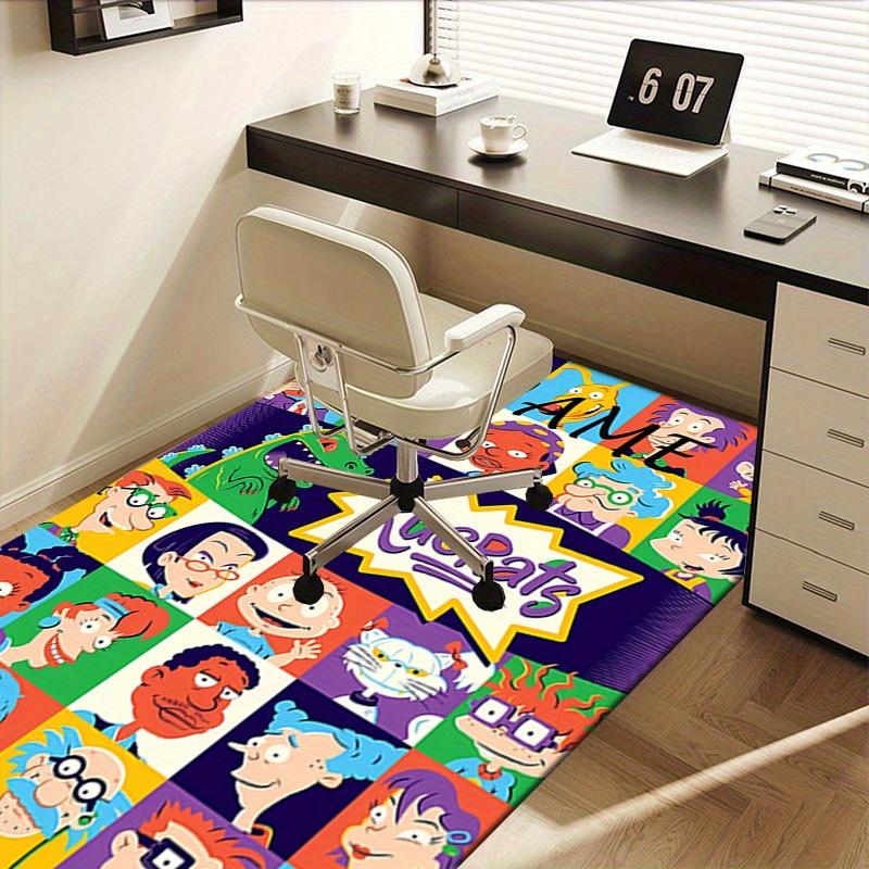 Rugrats, Characters, Cartoon Office Carpet Soft Polyester Entrance Carpet Washable Non slip Machine