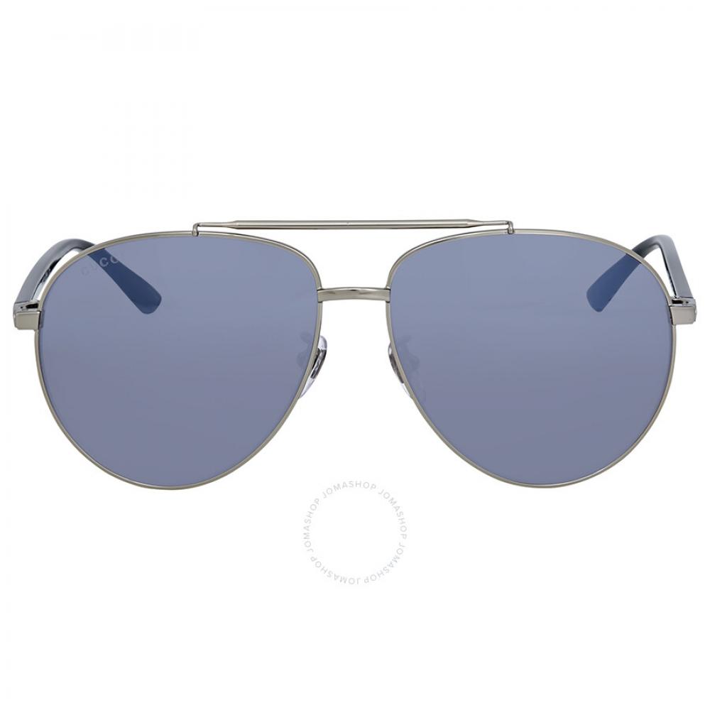 

Солнцезащитные очки унисекс Gucci Blue Pilot GG0043SA 001 61