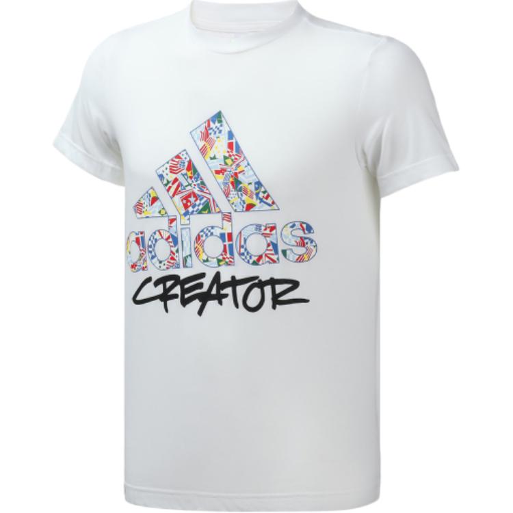 

Adidas Casual Breathable Short Sleeve T-Shirt Men Tops White DX6892 L