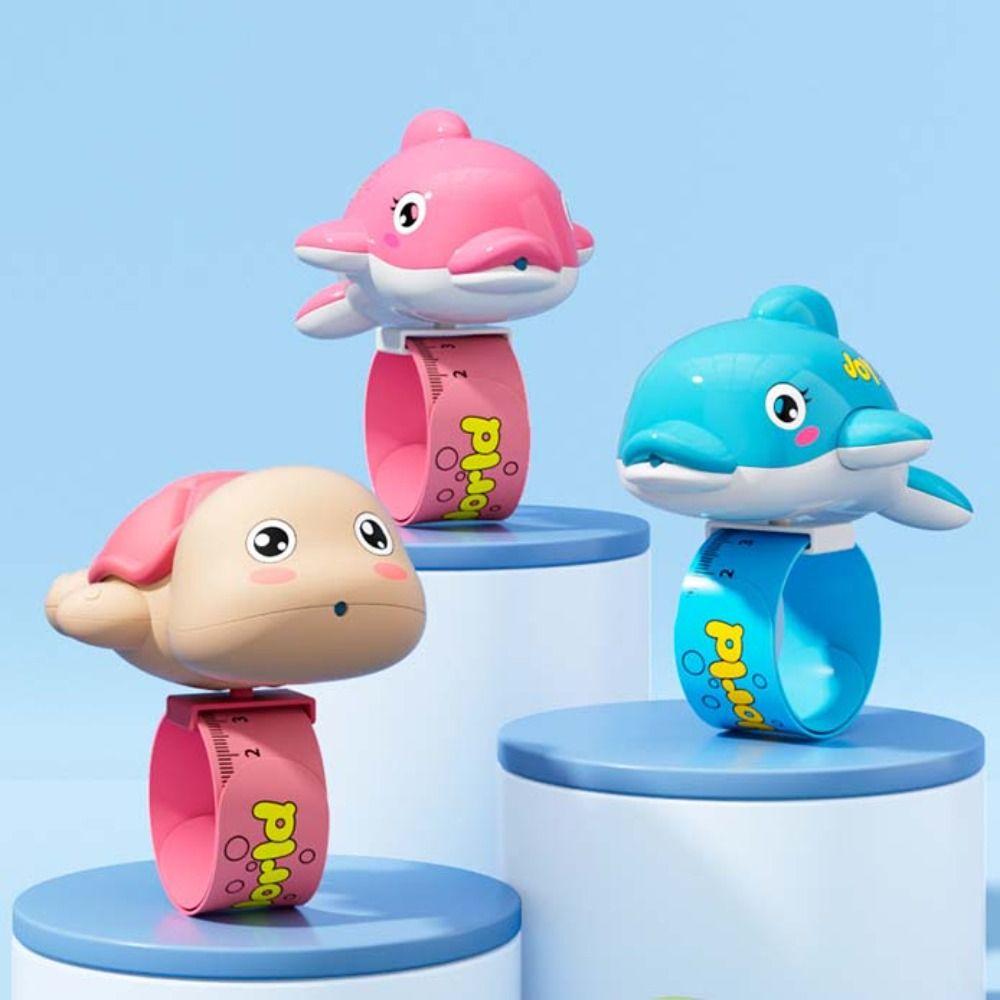 Squirt Function Wrist Water Toy Cute Design Dolphin Press Type Toy Turtle Squirt Toy  Bath Time