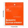 6Pcs 11-52 Folk Guitar Replacement String 6-string Acoustics Guitar Strings Strings Musical Instrument Accessories