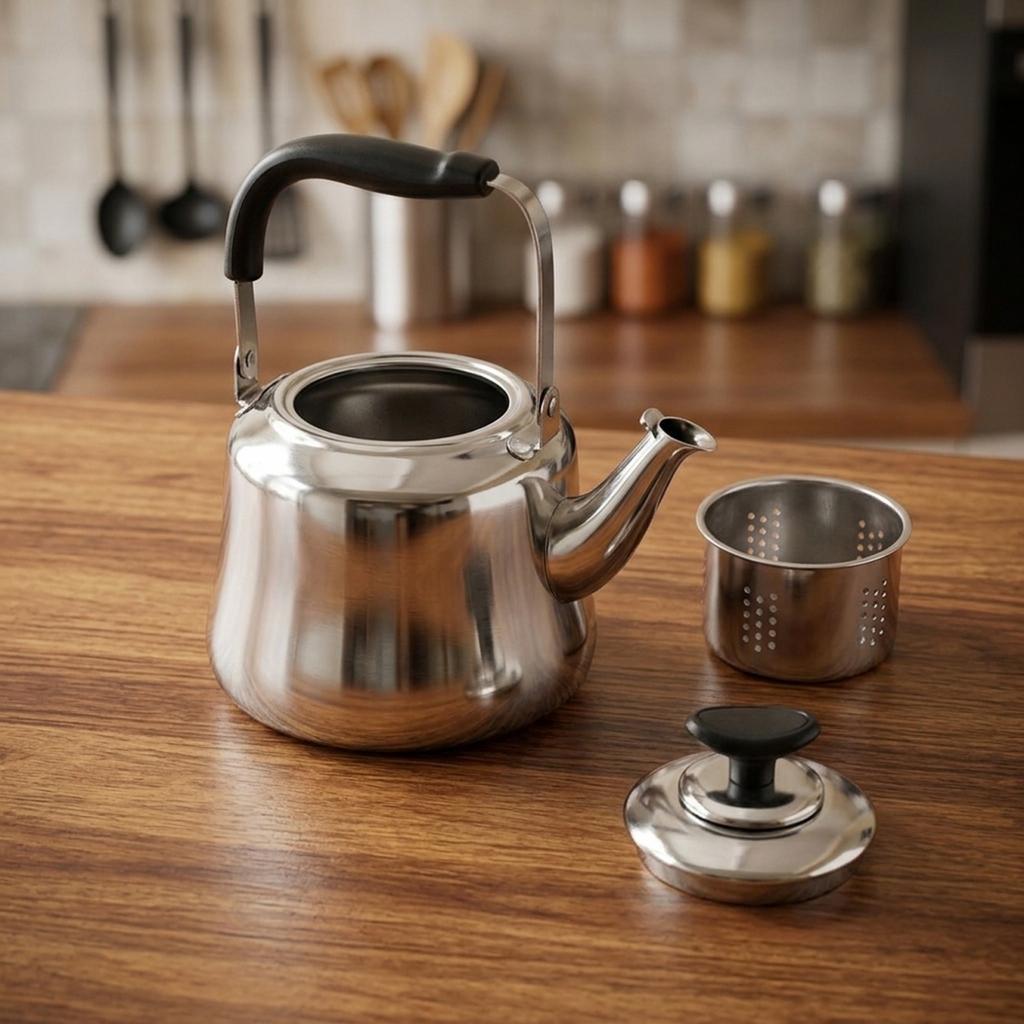 Whistling Signal Stainless Kettle Large Teapot Wide Heating Base