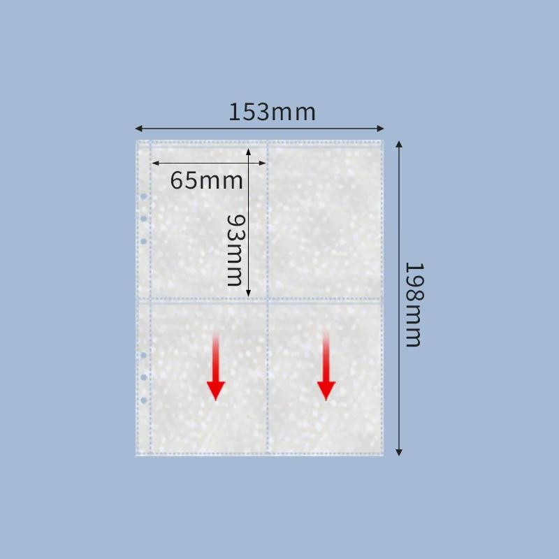 50 listů 900 kapes Obaly na baseballové karty Oboustranný 9-kapesní pořadač na sběratelské karty Listy ochrany listů pro herní karty