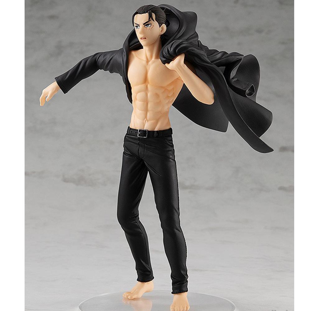 Figura de 15CM de Eren Yeager Attack On Titan Anime Modelo de Animação Cool Brinquedo Coleção de Presentes Ornamentos Obras de Arte PVC Eren Yeager