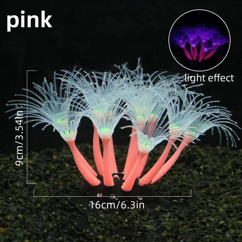 New Simulation Silicone Coral Fish Tank Aquarium Aquascape Decoration Supplies Aquatic Plant Coral Fluorescence Ornaments