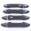 For Geely Coolray 2018    Carbon Fiber Chrome Car Door Handle Bowl Cover Decor Trim Sticker Styling