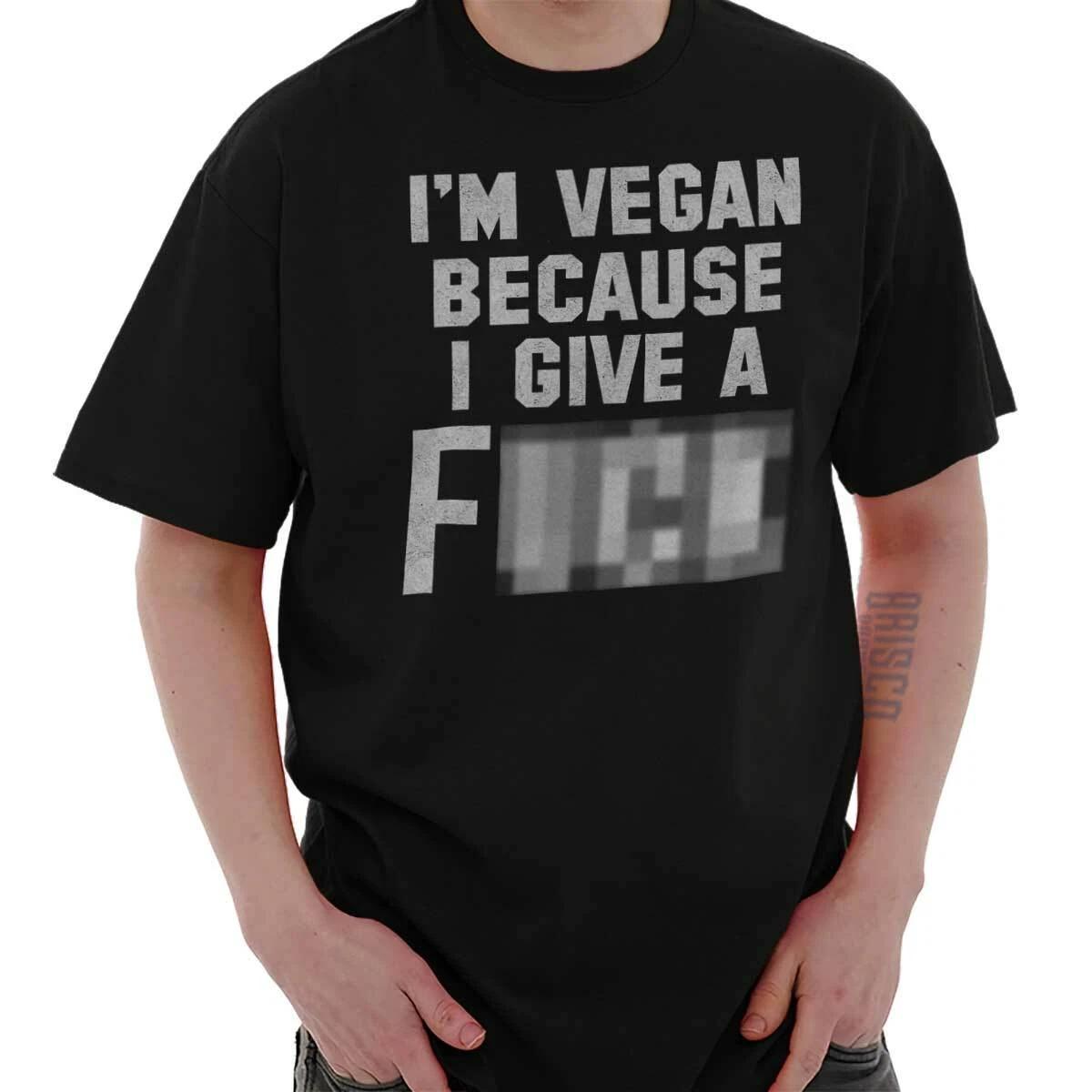 Im Vegan Activist Animal Rights Lover Gift Womens or Mens Crewneck T Shirt Tee XL