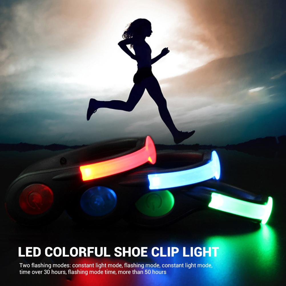 2 Stück LED Schuhclip-Leuchten USB-Aufladung Sicherheitsclip-Leuchten zum Laufen, Joggen, Walken, Radfahren