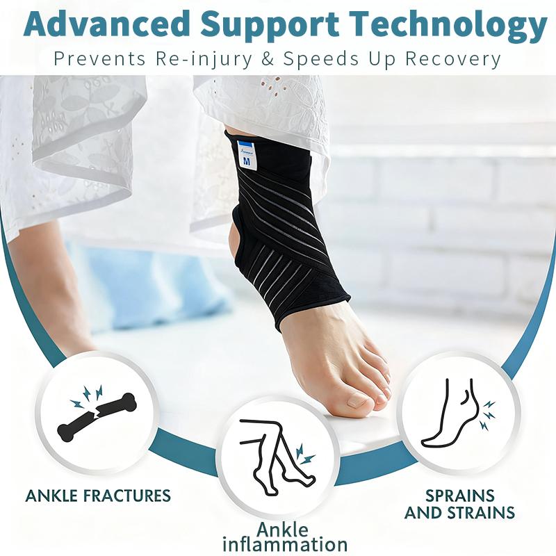 

Поддержка голеностопного сустава, Профессиональная защита суставов для спорта и растяжений стопы L (1er Pack)