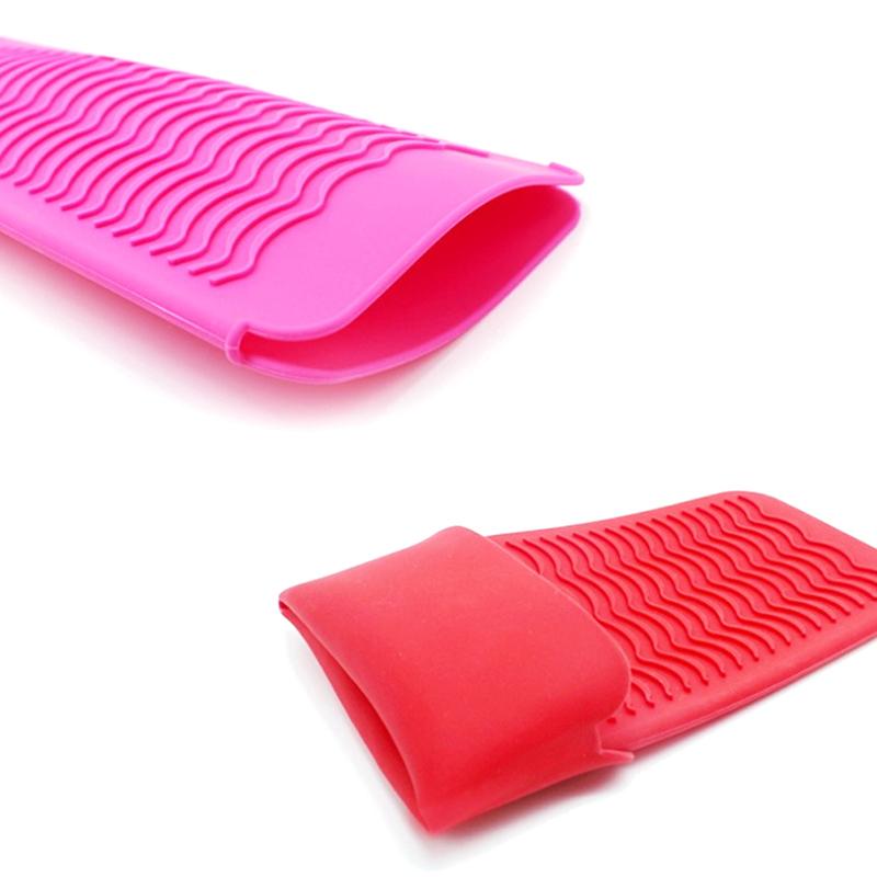Curling Iron Hair Straightener Non-Slip Flat Iron Silicone Heat Resistant Mat