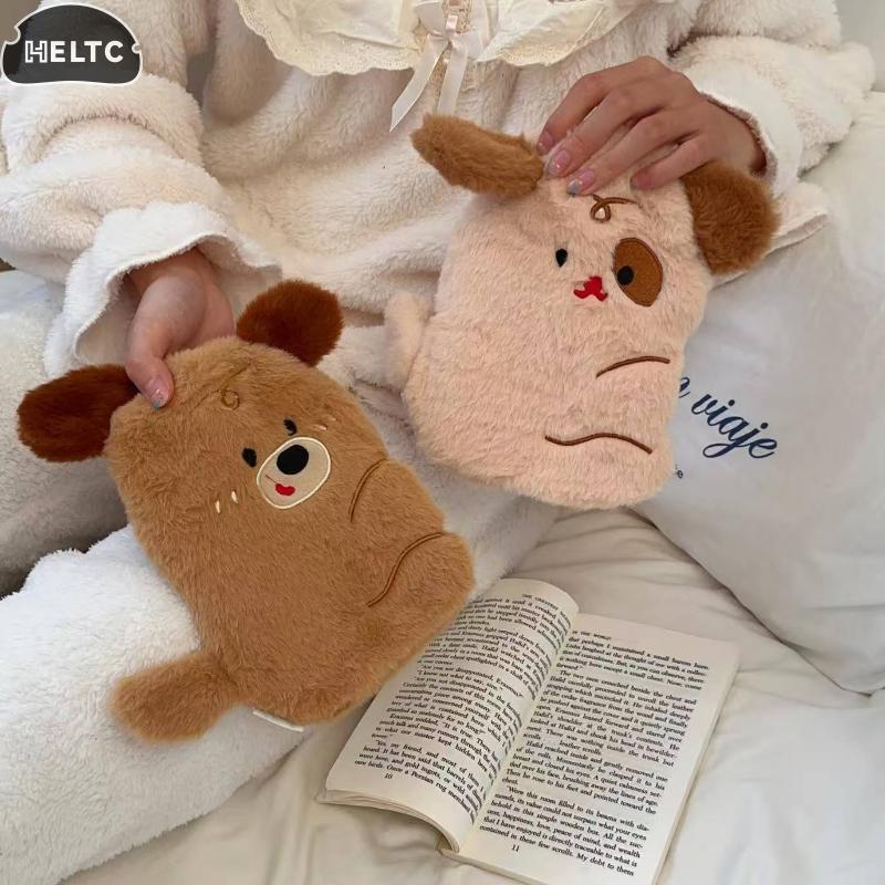 1*Rubber Fleece  The New Belly Warmer Thick Plush Hand Warmer Cute Cartoon Hot Water Bottle Warm Water Bag Multi-color Optional