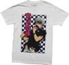 Tokyo Ghoul New Adult T-Shirt - Ken Kaneki Checkerboard Kanji Pose