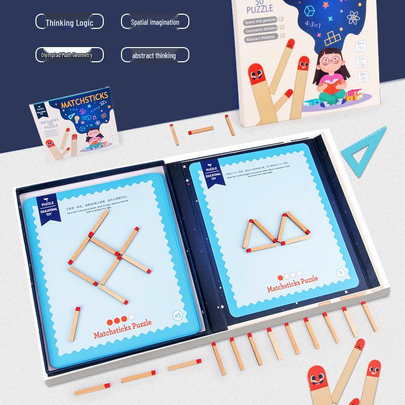 Olympiad Math Matchstick Puzzle for Primary Students: Enhance Logical Thinking and Concentration