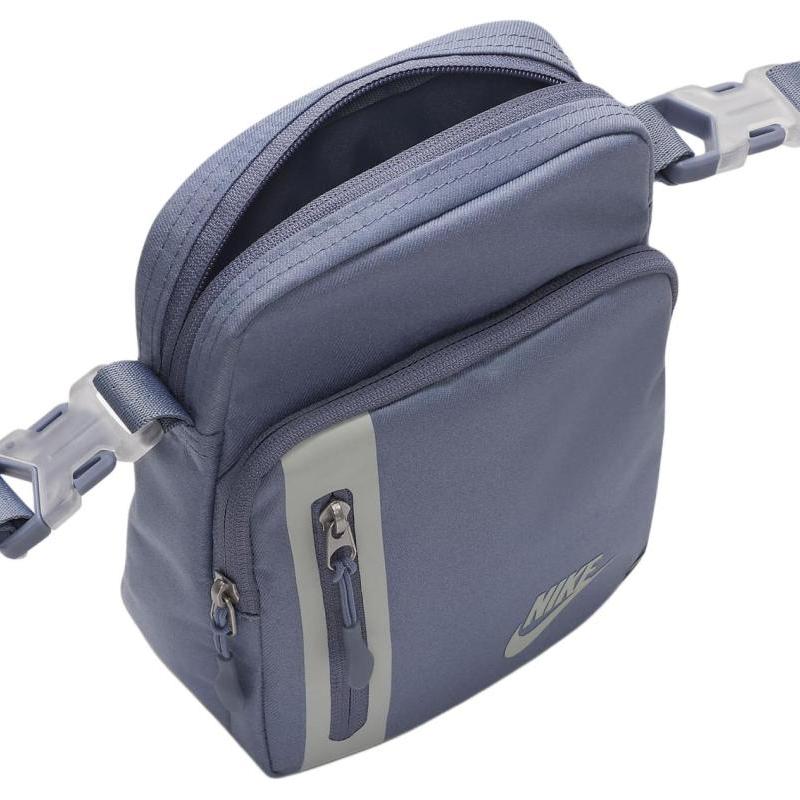 Nike ELEMENTAL Fabric Portable Crossbody Bag, Shoulder Bag Unisex Gray Slate Blue & Light Silver Casual DN2557-493