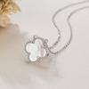 Lucky Four-Leaf Clover Classic Versatile Necklace Female Niche Simple Senior Collarbone Chain Pendant Birthday Gift