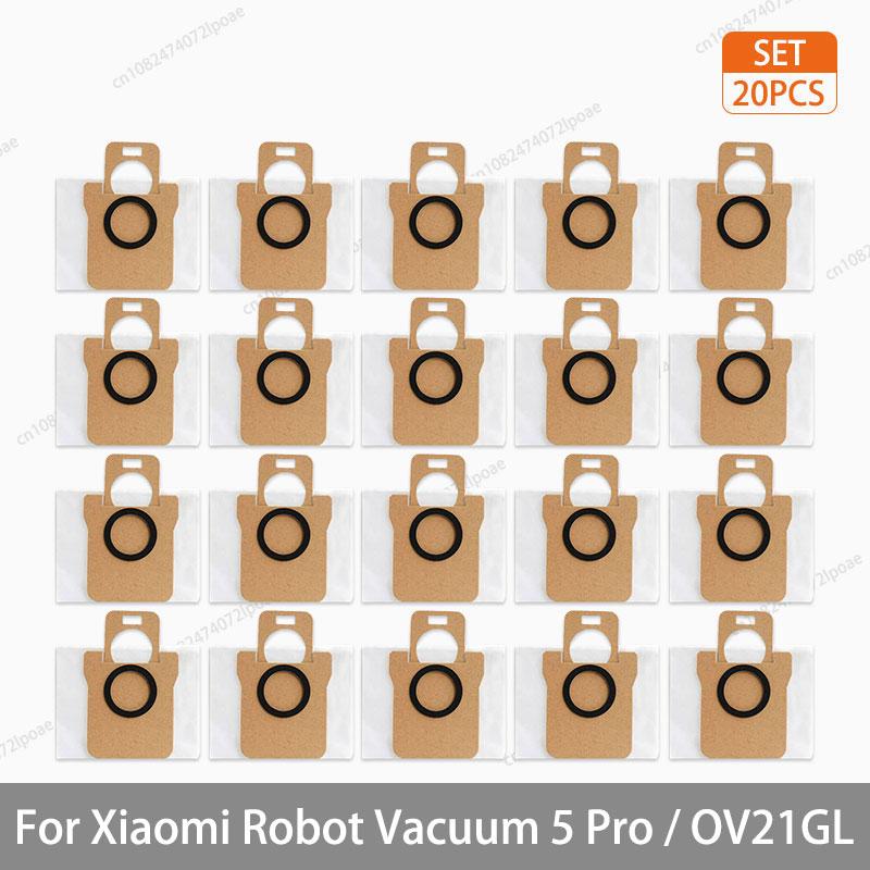 For Xiaomi Robot Vacuum 5 Pro / OV21GL Cleaner Accessories Main Brush Side Brush Hepa Filter Mop Cloth Dust Bag Parts Spare