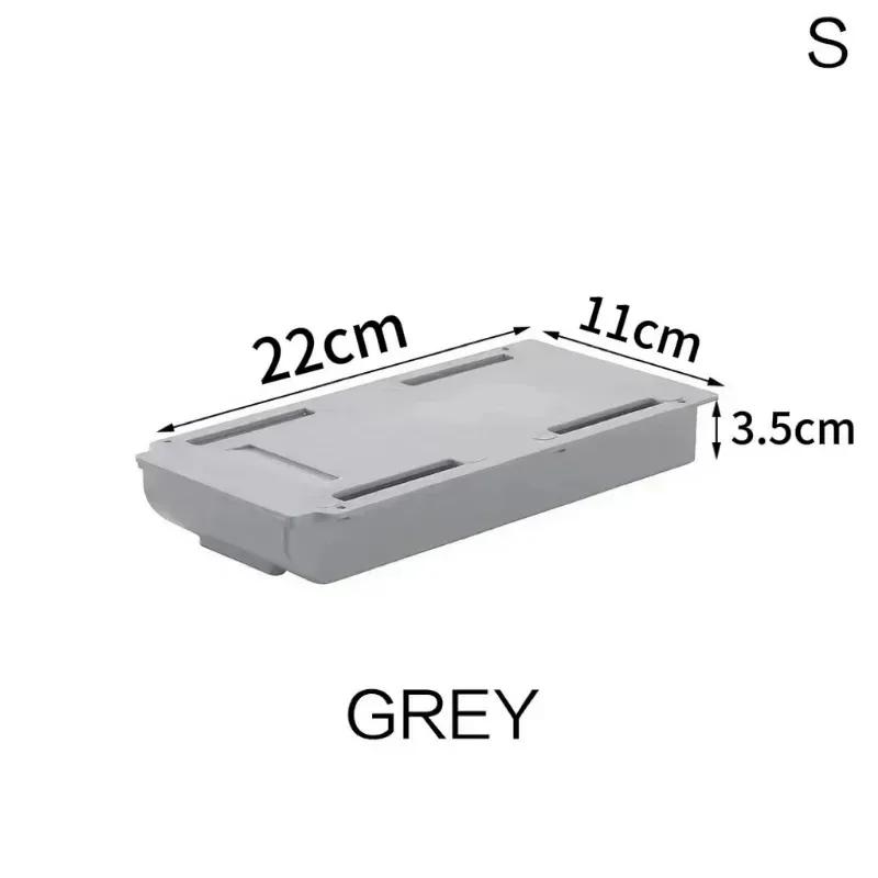 Self Adhesive Storage Drawer Box Makeup Pencil Tray Desk Hidden Under Desk Stand Self-adhesive Under-drawer Storage Boxes