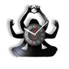 Om Yoga Studio Wall Clock Gymnastics Vinyl Record Wall Clock Zen Meditation Modern Design Decorative Clock Yogi Gift For Girl