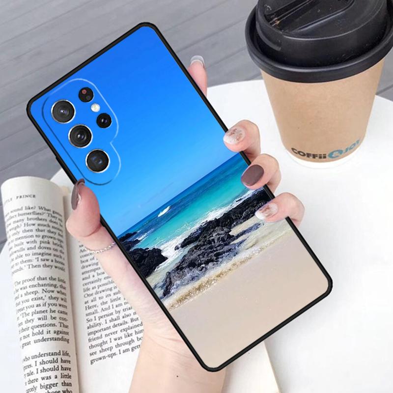 Amazing Nature Summer Beach Ocean Phone Case Cover For Samsung Galaxy S24 S25 Ultra S21 S22 Ultra S10E Note 10 Plus 20 FE S23