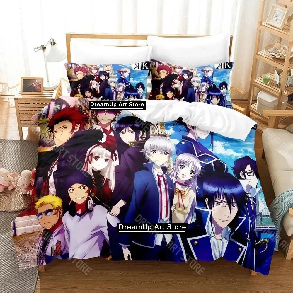 3D Print K Project Mikoto Suoh No Blood! No Bone! No Ash! Bedding Set Single Twin Full Queen King Size Bed Set Adult Kid Bedroom