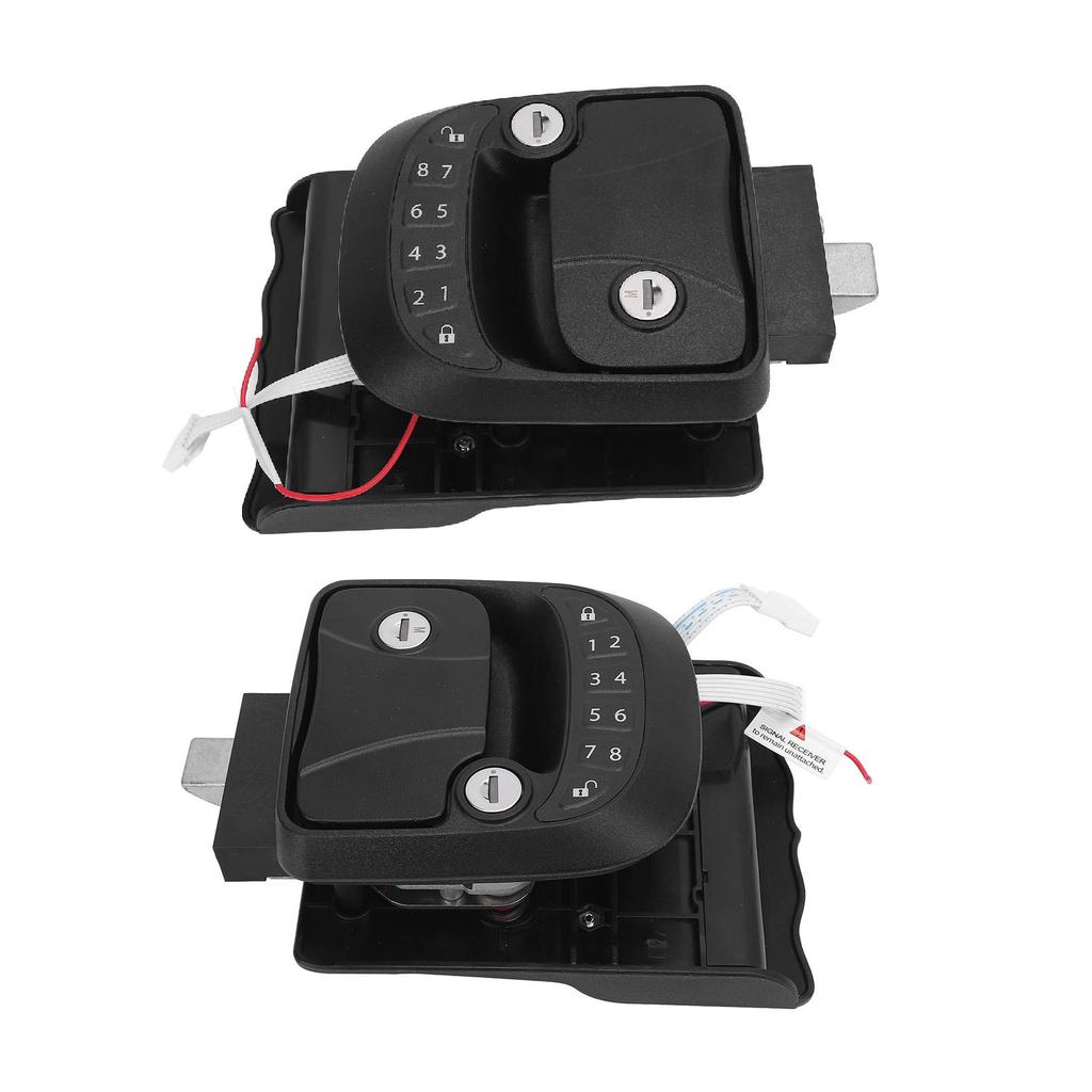 Keypad RV Door Latch Lock RV Door Lock  Keyless Entry Remote Control Keypad Zinc Alloy Trailer Door  for Trailers Motorhomes