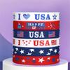 Paquete de 6 Pulsera de Goma Love USA Bandera Estrellada Americana Impresa para Celebrar el Día de la Independencia Pulsera de Silicona