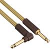 Fender Deluxe Series Instrument Cable, StraightAngle, 10" Tweed 08