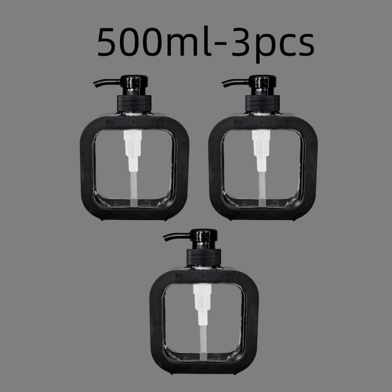 300/500ml Badkamer Zeepdispensers Hervulbare Lotion Shampoo Douchegel Houder Draagbare Reizen Dispenser Lege Bad Pomp Fles
