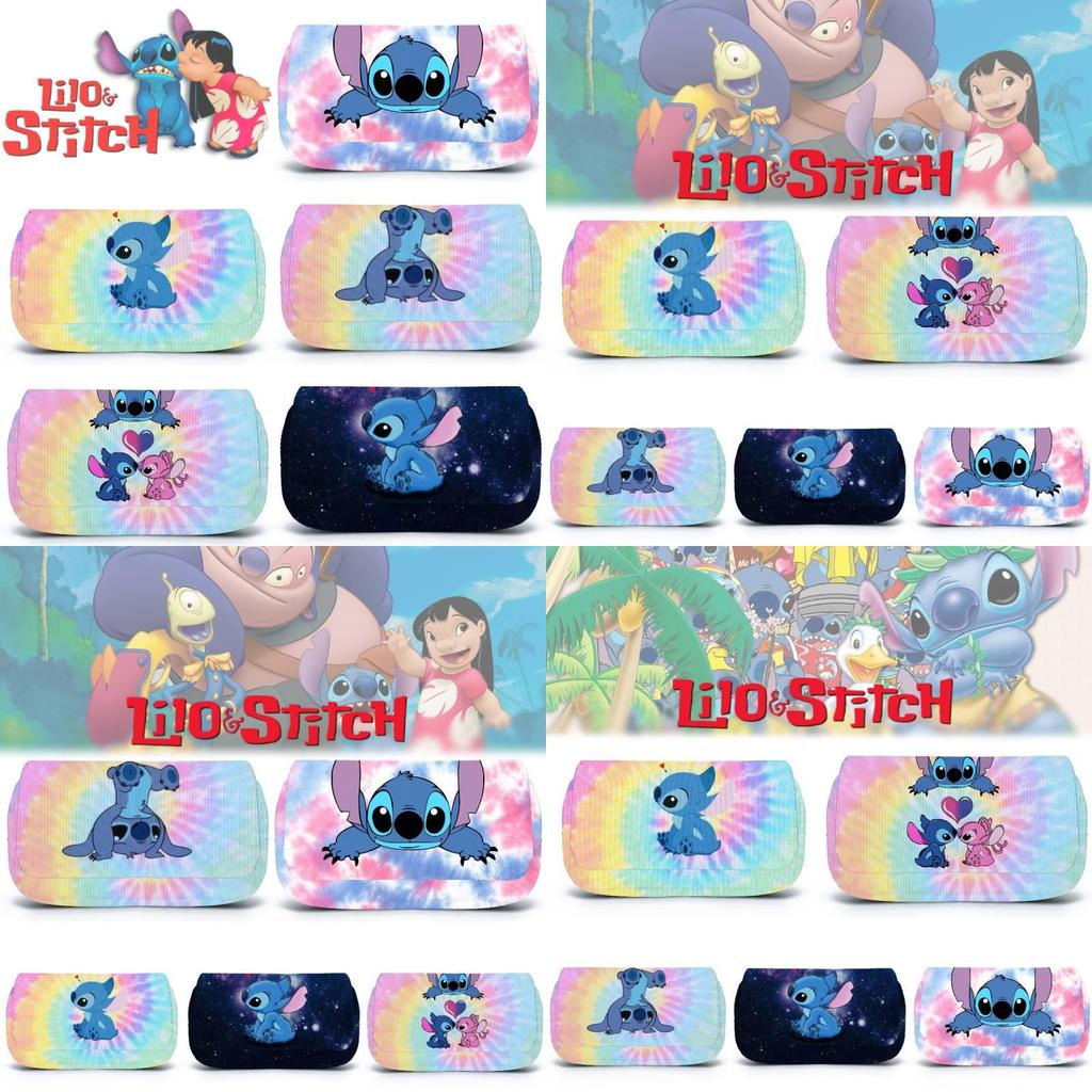 Stitch Character Pencil Case For Students Breathable And Popular 20-35l Capacity