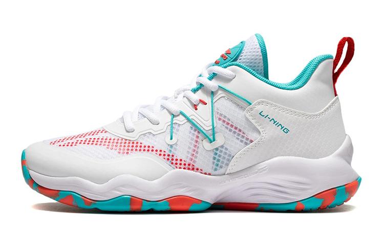 Li Ning YOUNG Basketball Mid top Basketball Shoes White Green YKBS034-11 29