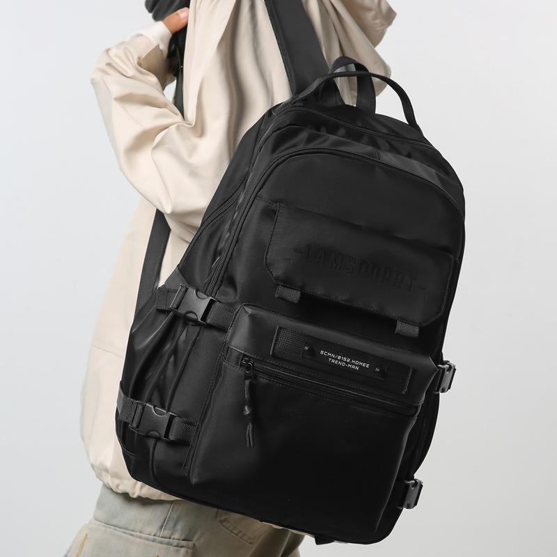 Boys Backpack Student Junior High School Backpack Large Capacity Backpack Daily Matching Travel Simple Leisure Backpack