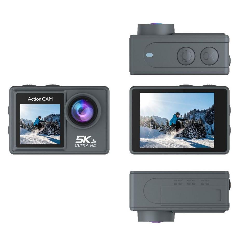 5K Dual Screen Waterproof Sports Camera with WIFI & Remote
