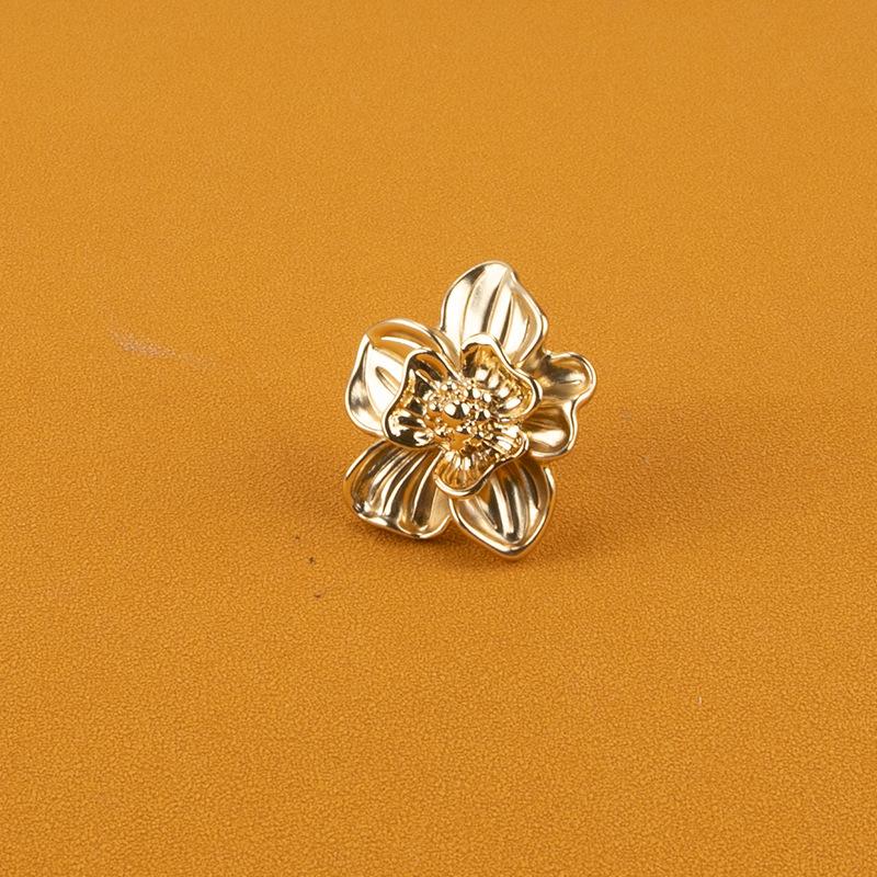 Petal Shaped, Single Hole Handle, Antique, New Chinese Style, Zinc Alloy, Small Handle, Light Luxury, Cabinet Door Drawer, Shaped Handle