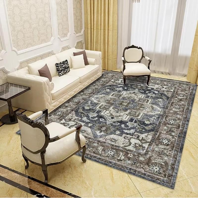 Retro-ethnische Teppiche, türkischer Perserteppich für Wohnzimmer, Nachttisch, Schlafzimmer, Vintage-Bodenmatte, Eingang, Fußmatte, Teppich, großer Teppich