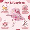 Side net fabric children's sun hat with side mesh, export sun hat, sun protection shawl hat, large brim