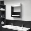Day and Night - Day and Night Bathroom Cabinet with LED Mirror Concrete Gray 50x14x60 Cm