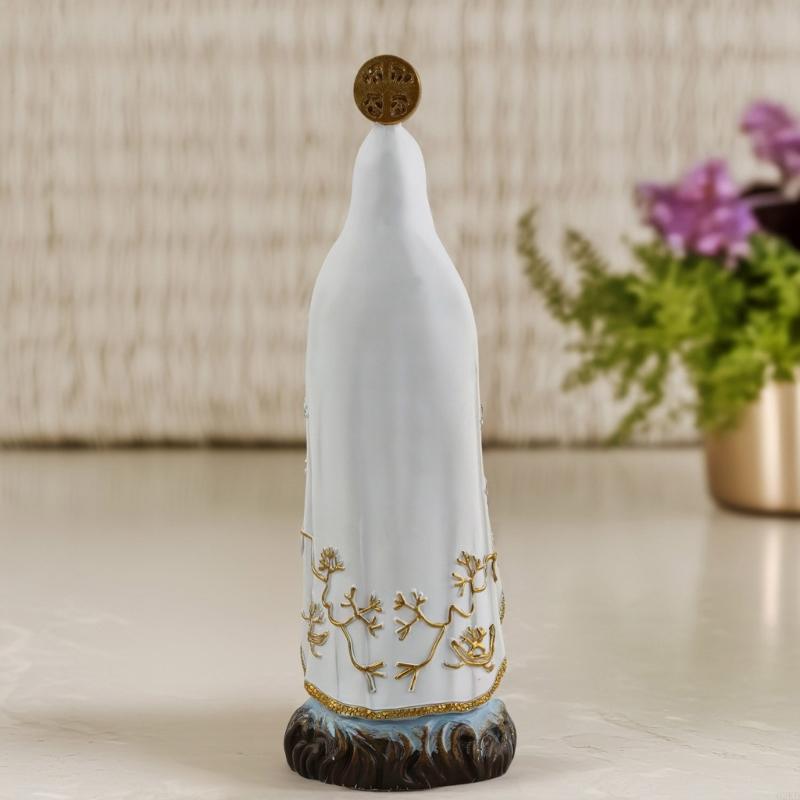 62KD Catholic Virgins Marys Statue Figure Handmade Figurine Religious Gift Desktop Home Decorative Ornaments