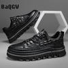 Fashion Designer Luxury Fashion Mens Leather Casual Shoes Sport Business Retro Men's Skate Shoes Outdoor Comfortable Non-slip Lace-up