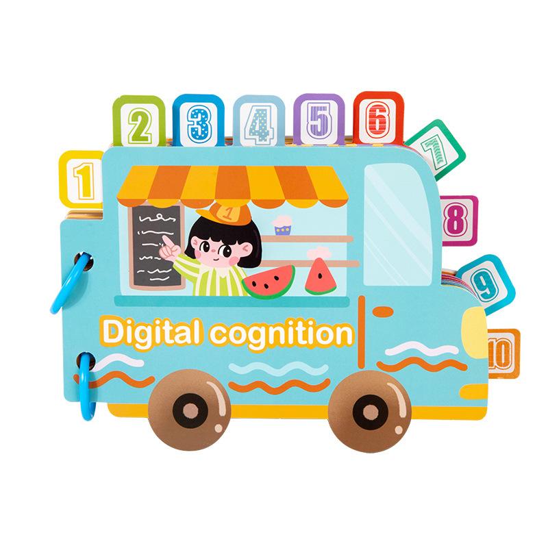 

Волшебная развивающая книжка Монтессори детские игрушки Моя первая тихая книжка Наклейки Паста Обучение цифрам буквам цвету Образовательная игра на сопоставление