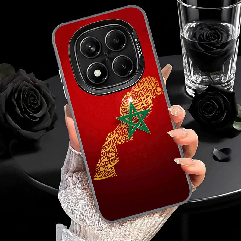 Morocco Flag Soft Phone Case for Xiaomi Redmi Note 13 14 15 Pro Plus 12S 12 11S 11 11T 10S 10 Shockproof Cover Back Shell