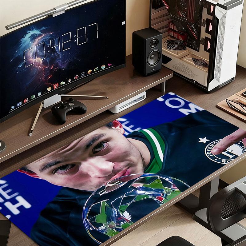 Anis Hadj Moussa Mouse Pad, Large Gaming Desk Mat, Non-slip XXL Mousepad for Laptop & Tablet, Mini PC Playmat with Stitched Edges
