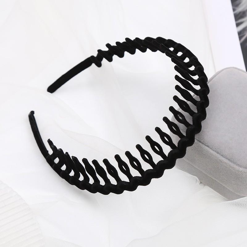 Bandeau Denté Antidérapant pour Femmes Coréennes et Organisateur de Frange