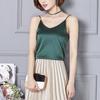 Fashion Women Imitation Silk Camisole Bottoming Silk V-neck Color Blouse