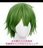 CaseEden Cosplay Wig, Premium Short, 30cm, Heat Resistant, Dark Green, WIG6189